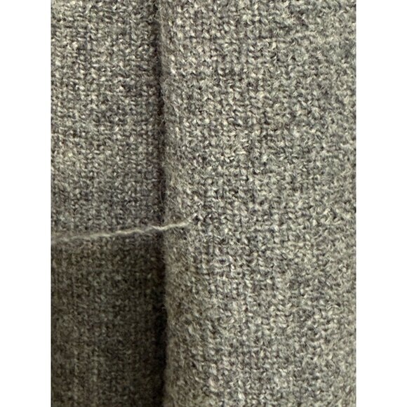 LaFayette 148 Womens Open Wool Blend Jacket Gray Fringe Detail Boxy Size L / XL? - Picture 6 of 11